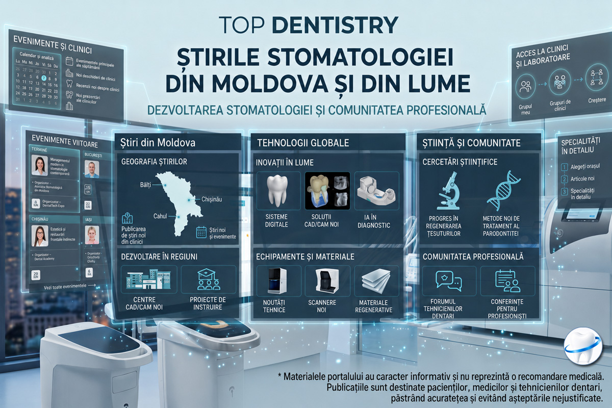 Știri din stomatologia Moldovei și din lume