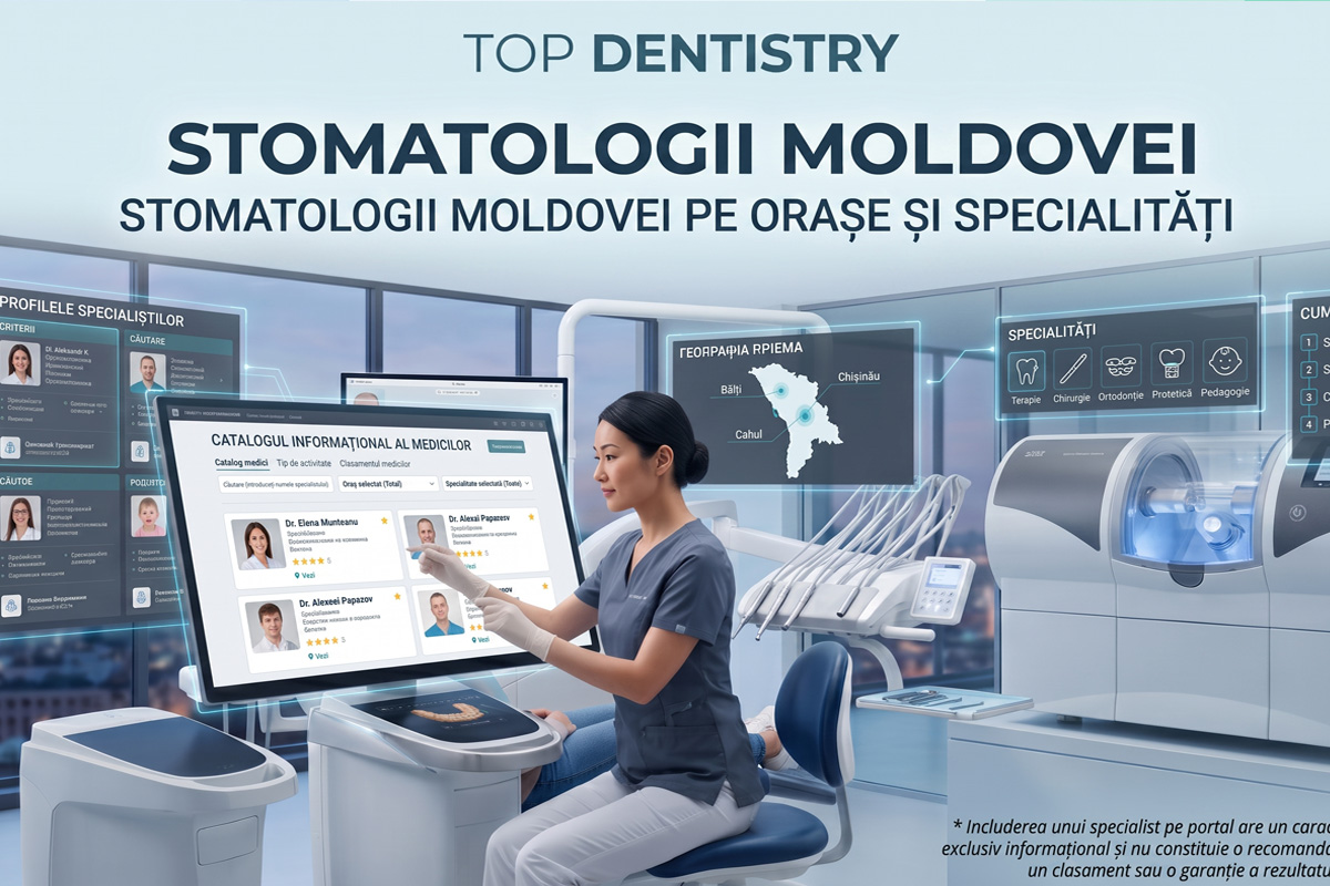 Stomatologi din Moldova pe orașe și specialități