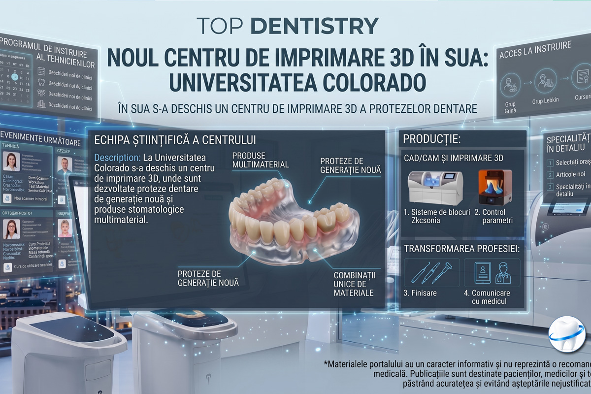 În SUA a fost deschis un centru de printare 3D a protezelor dentare de nouă generație