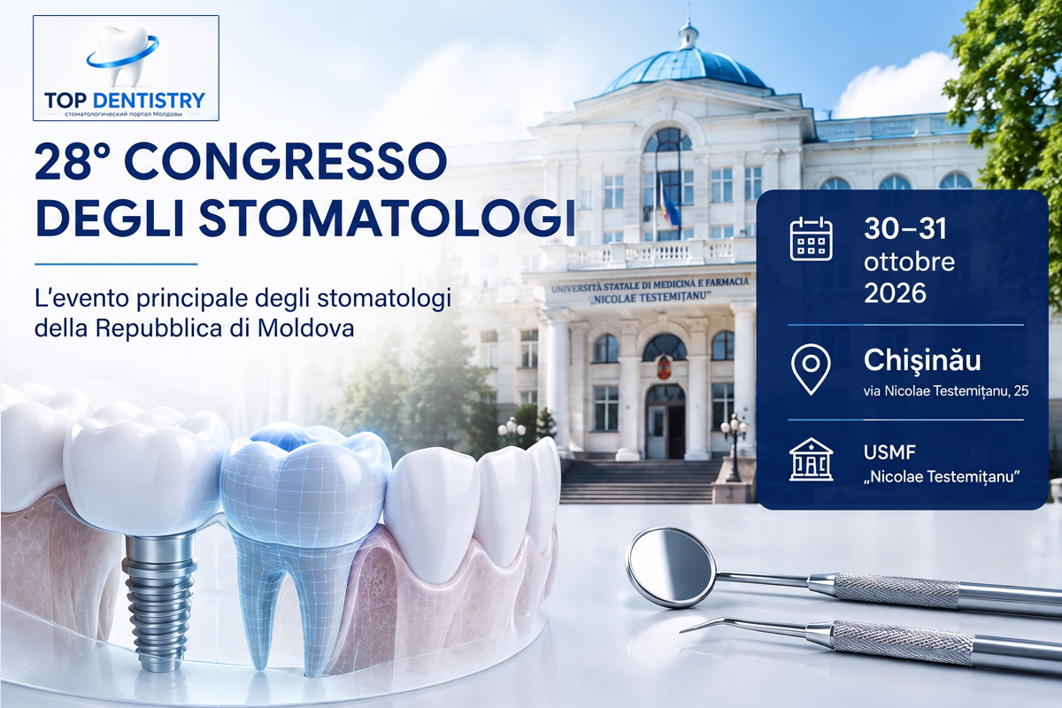 28° Congresso degli stomatologi della Moldova a Chișinău, 30–31 ottobre 2026