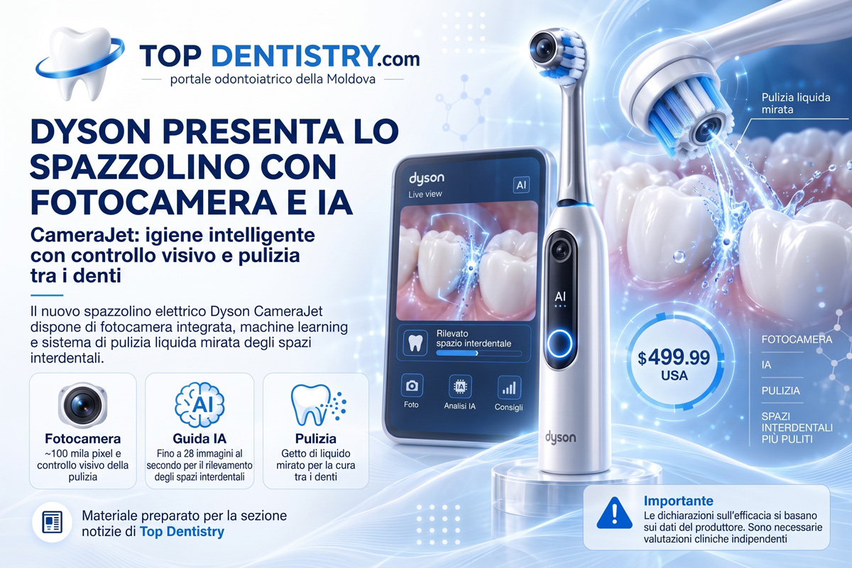 Dyson CameraJet — spazzolino elettrico con fotocamera e IA