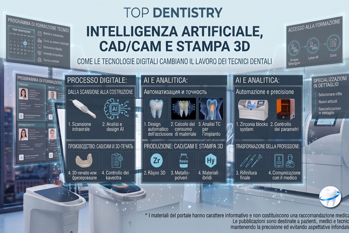 L'IA cambia il lavoro degli odontotecnici, ma non cancella la professione