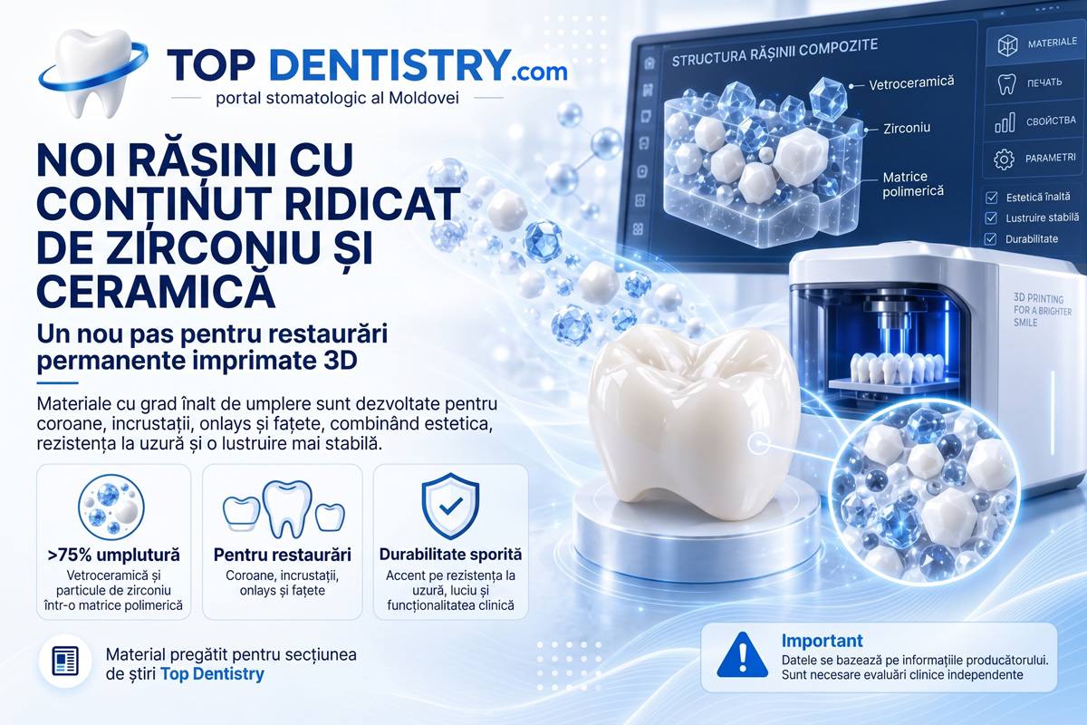 Rășini cu conținut ridicat de zirconiu și ceramică pentru restaurări permanente